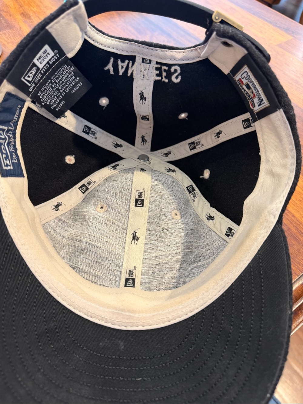 Polo by Ralph Lauren Kids Black and Cream Baseball Cap
